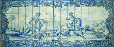 Cena de caça Séc. XVIII